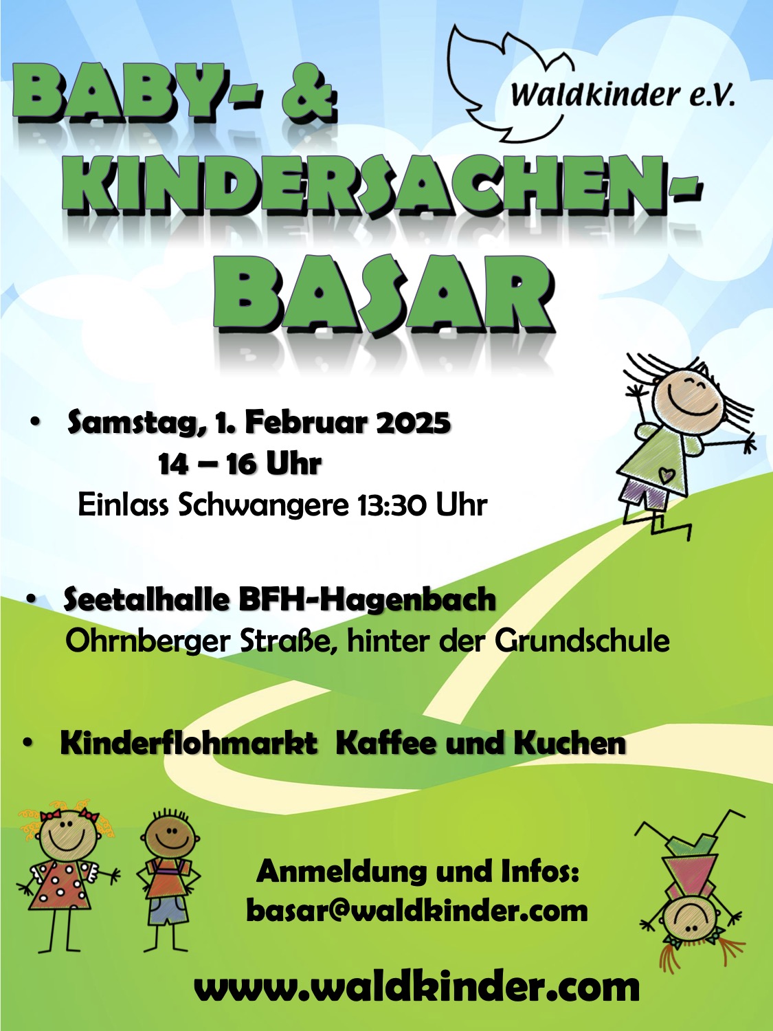 Waldkinder Basar Plakat